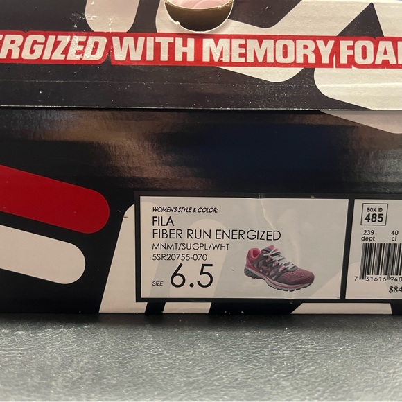 Fila Fiber Run Energized - Size 6.5 - worn once - like new - in box - Picture 8 of 8